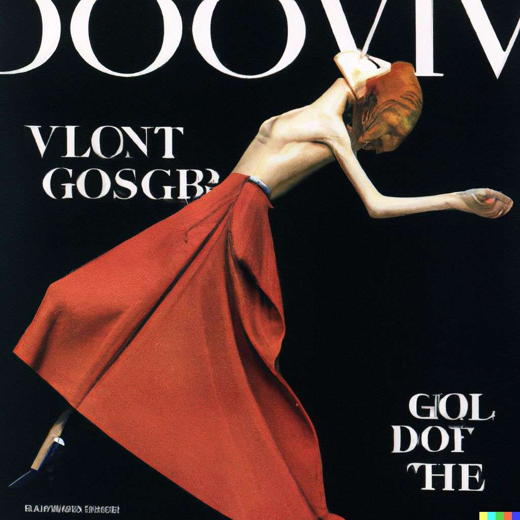 the discovery of gravity, front cover of Vogue, 1990